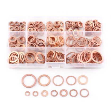 10 Stück Kupfer Dichtscheiben 15mm - Flache Scheiben Für Auto & Boot