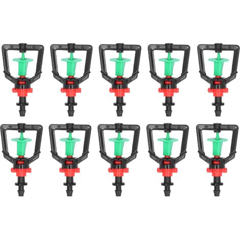 Zerodis 10 Stück 360-Grad-rotierende Mikrosprinkler-Refraktionssprühdüse, G-Typ-Mikrodüse, Pflanzenbewässerungszerstäuberdüse, Bewässerungsrohr für Gewächshäuser (1/5)