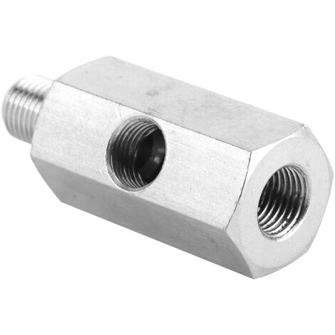 NPT-Adapter, Männlich auf Weiblich, Öldrucksensor-Adapter, NPT-T-Stück, Männlich auf Weiblich, 1/8 Zoll auf M10 X 1,0, Turbo-Versorgungsleitungs-Messgerät-Anschluss