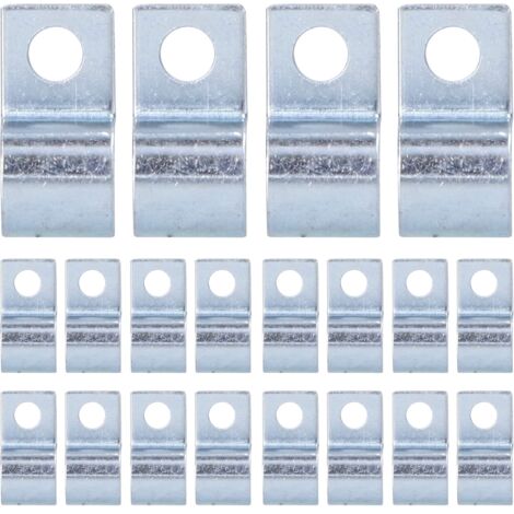 20 Stück Einloch-Rohrschelle Befestigungsteile andere Befestigungselemente Verzinkte Kabelschelle 304 Edelstahl-Rohrschelle für Gummiringe Stahlrohre(12mm),andere Befestigungselemente (1/5)