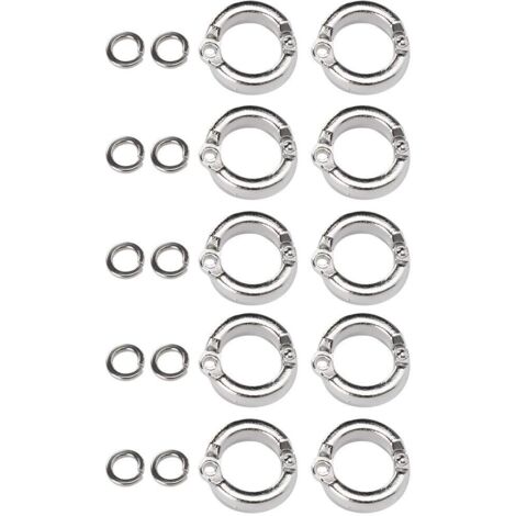 Maeloveenjoy 2x Papageien Fußring - Offener Fußring Aus Legierung Für Vögel (12mm)