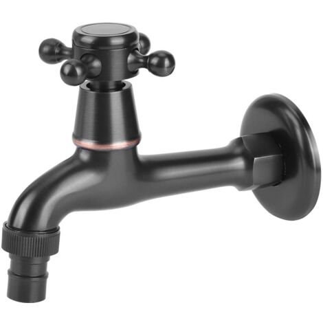 VIFERR Vintage Wasserhahn Aus Messing - Wandmontage Für Waschmaschine Mit Stylischem Retro-Look