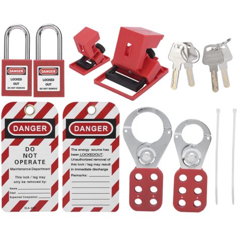 Lockout Tagout Set - Sicherheitsverriegelung Für Elektroarbeiten