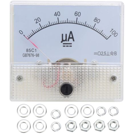 Amperemeter Analoges Panel Ampere Meter 85C1 DC 0100UA Zeigertyp