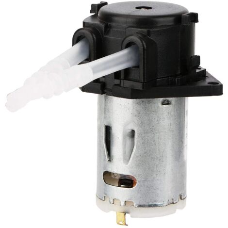 Keenso 24V Peristaltische Pumpe Dosierpumpe DIY Peristaltischer Rohrkopf  für chemische Laboranalysen im Labor (schwarz) Pumpen