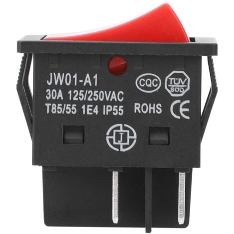 Eujgoov Kippschalter Ein-Aus, 30A 4-Pin ON OFF Quadratischer Wippschalter Bootstyp Elektrischer Schweischalter Mit Rotem Licht1pcs 87178307 Eujgoov Kippschalter Ein-Aus, 30A 4-Pin ON OFF Quadratischer Wippschalter Bootstyp Elektrischer Schweischalter Mit Rotem Licht1pcs 87178307