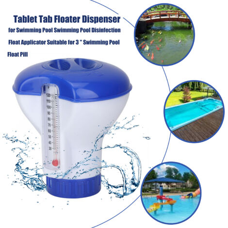 Doseur Flottant Chlore Piscine 20,3 Cm - Distributeur Réglable Pour Piscine Et SPA