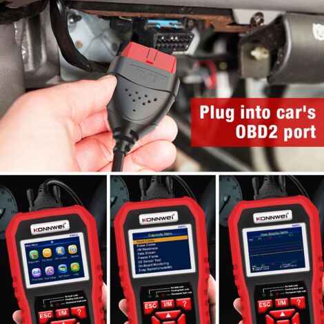 OBD2-Autodiagnosecode-Scanner, OBDII-O2-Sensorsystem, OBD2-EOBD