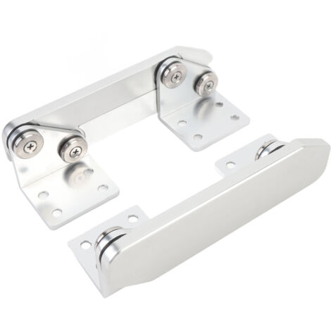 Ej.Life 1er-Pack Anti-Pinch-Klappscharniere aus Aluminium für Bootssitze – polierte Oberfläche – Yacht, Ponton – schneller Versand (1/5)