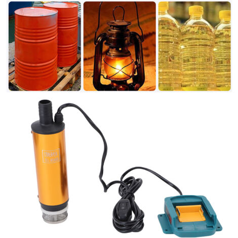 Ej.Life Tauchpumpen, Akku-Wasserpumpe für Makita 18-V-Akku, kleine tragbare Tauchpumpe, Förderleistung 30 l/min, 4500 U/min, maximale Förderhöhe 2 m (Batterien nicht im Lieferumfang enthalten)