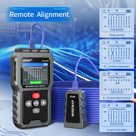 YILTION NF-859GK Netzwerk-Kabeltester TDR Multifunktional mit IP-Scan