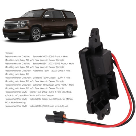 Gebläsemotorwiderstand Kabelbaum Für Hummer H3 2006-2010 & Solstice - OEM 25949869