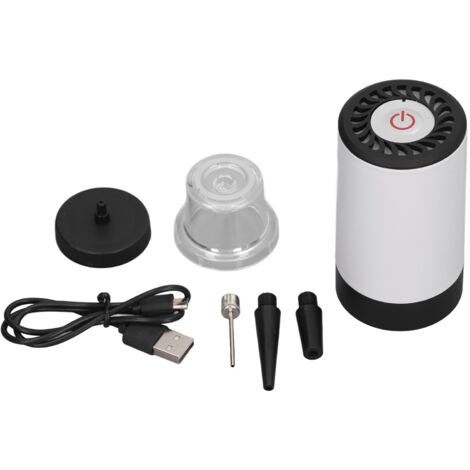 Elektrische Pumpe für Vakuumbeutel, tragbare Vakuumpumpe für Aufbewahrungsbeutel, Vakuumbeutelpumpe, 800-mAh-Akku, USB-aufladbar, bläst auf