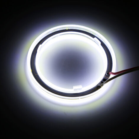 Athena-2Pcs/Set 9-14V COB LED Angel Eyes Car Carro Anéis De Lâmpada De