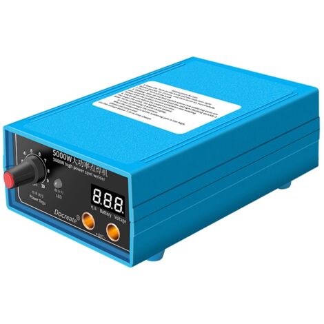 Hochleistungsfähige, tragbare 5000-W-Multifunktions-Punktschweißmaschine mit Fußpedal für Nickelbleche von 0,1 bis 0,15 mm Dicke.