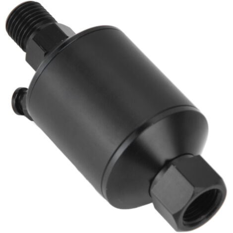 Akozon Spritzpistolen-Luftfilter – Wasser-Ölabscheider 1/4″ (6 Mm), Nenndruck 1–9 Kg/cm², Inkl. Stecker- & Buchsenadapter, Für Druckluftwerkzeuge, Blau/klar