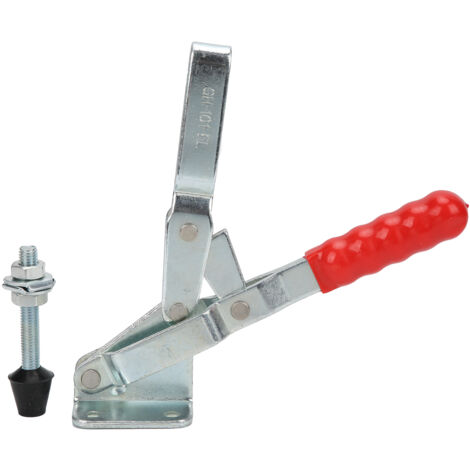 GH-101-EL Kniehebelklemme, manuelle Schnellspannklemme, Befestigungsmaterial, geeignet für Holzbearbeitungstische, Sägeplatten, Formen und mobile Schweißgestelle. (1/5)