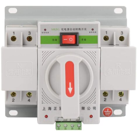 Dual Netzteil Automatischer Umschalter 63A 2P 220V AC Leistungschalter Transferschalter Dual Netzteil Automatischer Umschalter 63A 2P 220V AC Leistungschalter Transferschalter