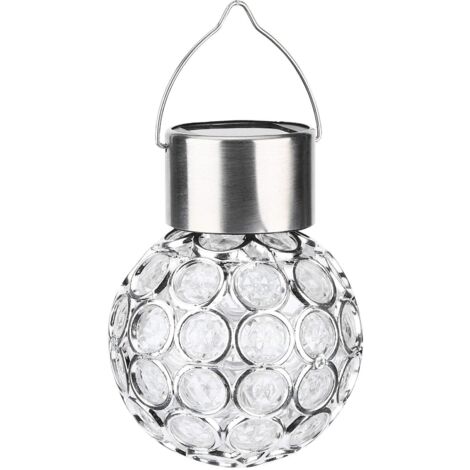 Kugellichter, 2 Stück bunte LED-Hängelampen, automatisches Aufladen, solarbetriebene Kugellichter für die Gartendekoration, Weihnachten