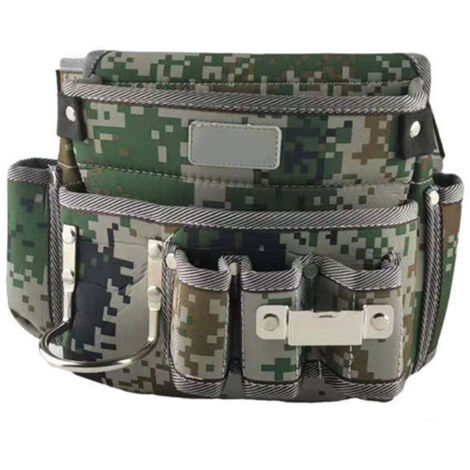 Robuste Werkzeugtasche aus Rindsleder, multifunktionale Taschen, Werkzeugtasche mit Gürtel für Reparaturarbeiten (1/5)