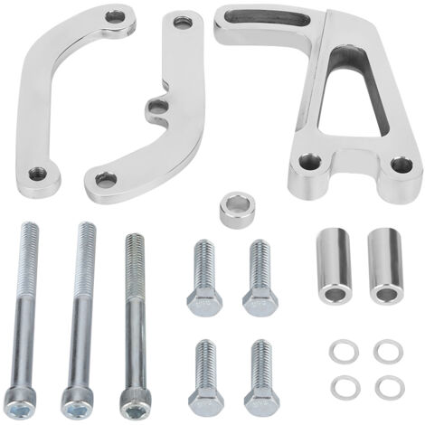Servolenkung, Halterung für Servolenkpumpe aus polierter Aluminiumlegierung, kompatibel mit SBC 262-400. (1/5)