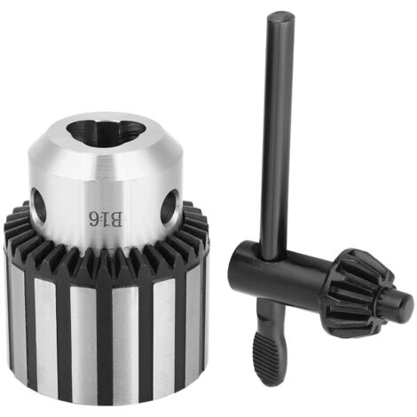 Hochleistungs-Bohrfutter 3–16 mm, robuster Schlüssel mit Schraubenschlüssel für Drehbank und Tischbohrmaschine, hohe Präzision (1/5)