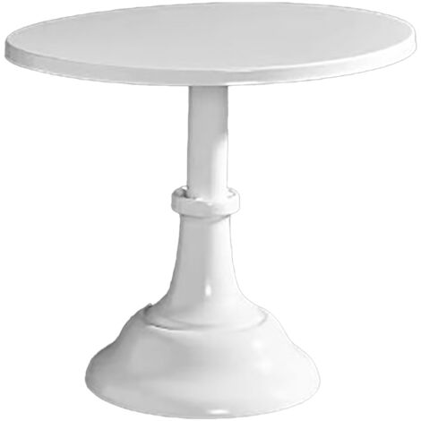 Vintage-Kuchenständer, runder Kuchenständer aus Metall im europäischen Stil mit rutschfestem Boden und IC-Ständer für Hochzeiten, Geburtstagsfeiern, Babypartys (M Weiß) (1/5)
