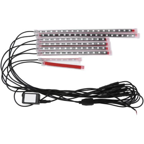 Motorrad-LED-Streifen-Set, IP67 wasserdichte RGB-Motorradbeleuchtung, 12 V, für ATVs und UTVs.
