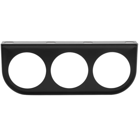 ZDETGU 3-Loch-Dreifach-Instrumentenhalterung, Eisenhalterung für Auto-Armaturenbrettinstrumente, geeignet für 52-mm-/2-Zoll-Instrumente, saubere Verarbeitung (Schwarz) (1/5)
