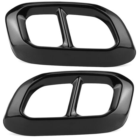 Auspuffendrohrblenden, 2-teilig, Edelstahl, 4 Auslassblenden, passend für Mercedes-Benz GLC, GLE, GLS W167, X253, X167 (1/5)
