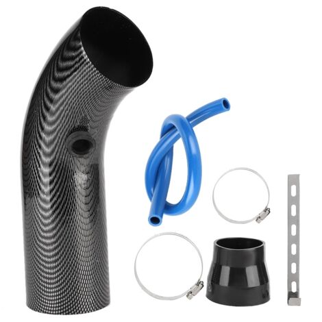 Universeller 75-mm-Kaltluftansaugschlauch aus Stahl im Carbonfaser-Stil für verbesserte Leistung (1/5)