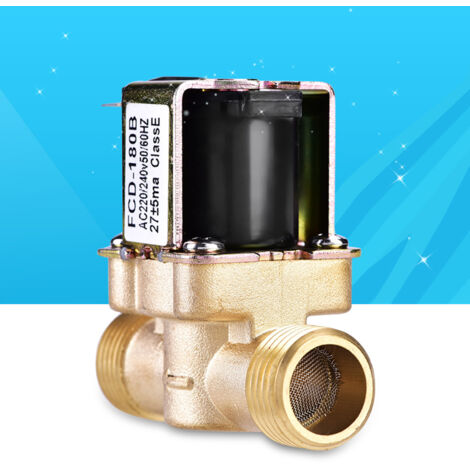 1/2" normalerweise geschlossenes elektromagnetisches Magnetventil aus Messing für die Wassersteuerung bei 220 V Wechselstrom.
