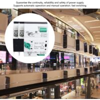 Dubbele voeding Automatische overschakelingschakelaar, AC 400V 4P 125A ATS PC-rail Noodstroom Netwerk Schakelaar Lastschakelaar PC-rail Lastschakelaar Gemeentelijke stroom Omvormer Zonne-energie