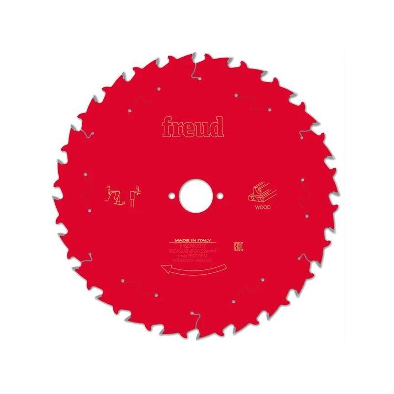 Freud F03FS09774 250mm x 30mm x 24T Wood Table Saw Blade