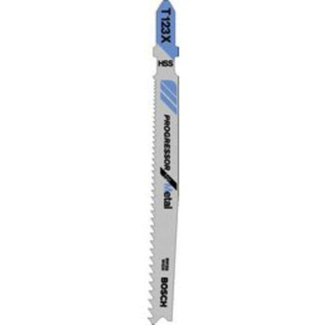 Bosch T123X Jigsaw Blade pk 3 progressor for metal