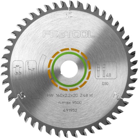Festool Fine Tooth Saw Blade HW 160mm x 2.2mm x20mm W48