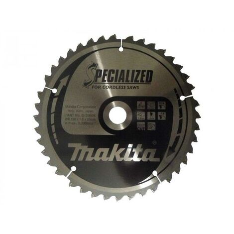 Makita B-33663 190mm x 20mm 40T Specialised Circular Saw Blade