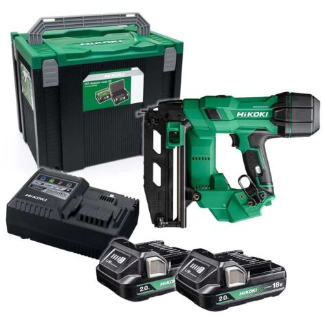 HiKOKI NT1865DSAJXZ 18V Brushless 16GA Straight Finish Nailer With 2x 2.0Ah Batteries