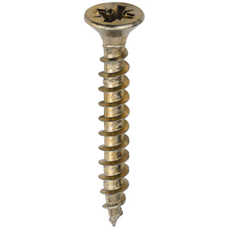 TIMco 4.0 x 30mm Solo Zinc & Yellow Woodscrew Qty 200