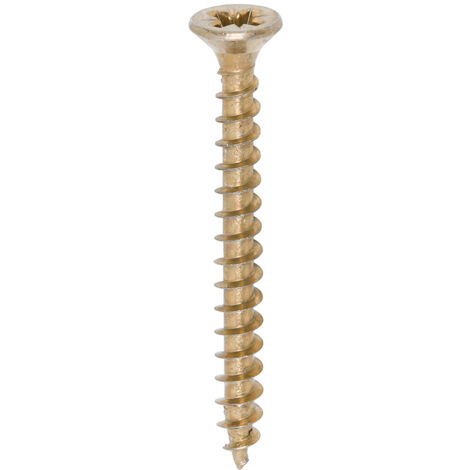 TIMco 4.0 x 40mm Solo Zinc & Yellow Woodscrew Qty 200