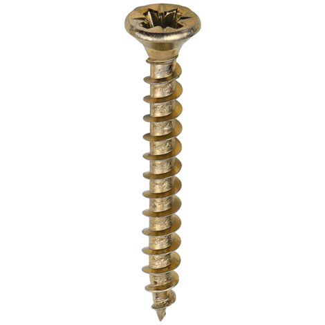 TIMco 3.5 x 30mm Solo Zinc & Yellow Woodscrew Qty 200