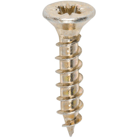 TIMco 3.0 x 15mm Solo Zinc & Yellow Woodscrew Qty 200