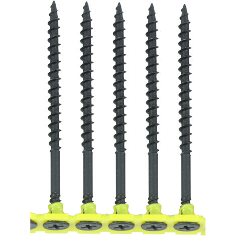 TIMco 4.2 x 75mm Collated Drywall Screws Coarse Thread Black Qty 500