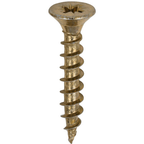 TIMco 5.0 x 30mm Solo Zinc & Yellow Woodscrew Qty 200