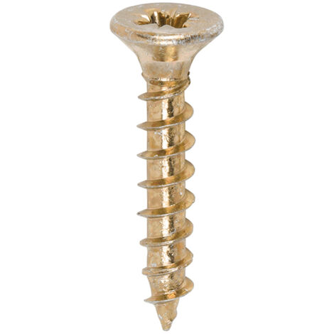 TIMco 3.0 x 17mm Solo Zinc & Yellow Woodscrew Qty 200