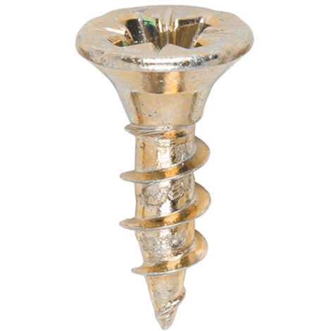 TIMco 3.5 x 12mm Solo Zinc & Yellow Woodscrew Qty 200