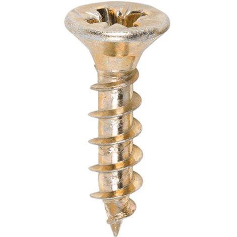 TIMco 4.0 x 17mm Solo Zinc & Yellow Woodscrew Qty 200