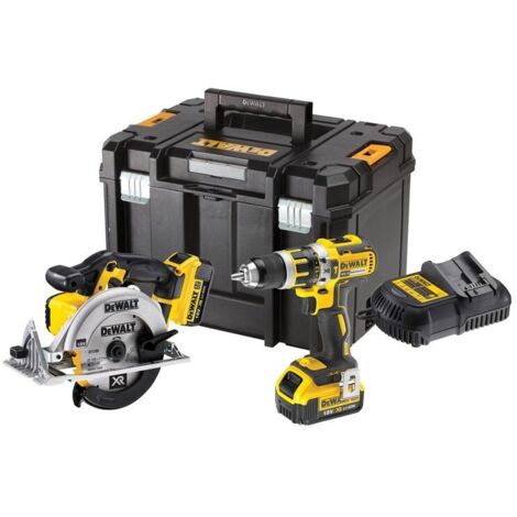 DeWALT DCK205M2T 18V XR 2 Piece Kit TSTAK 2 x 4.0ah Batteries (1/3)