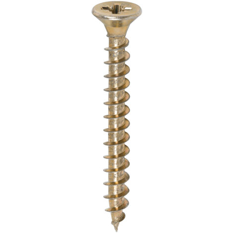 TIMco 5.0 x 45mm Solo Zinc & Yellow Woodscrew Qty 200