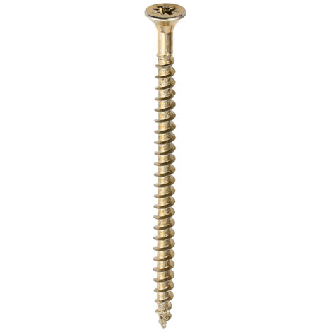 TIMco 5.0 x 80mm Solo Zinc & Yellow Woodscrew Qty 200